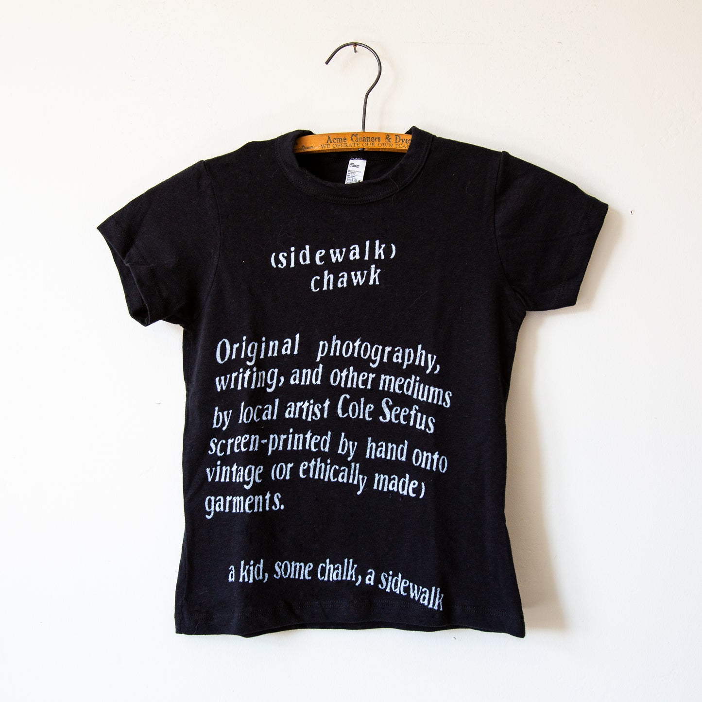 brand signage baby t-shirt, black