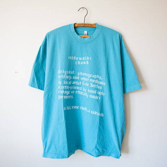 brand signage baby t-shirt, light blue