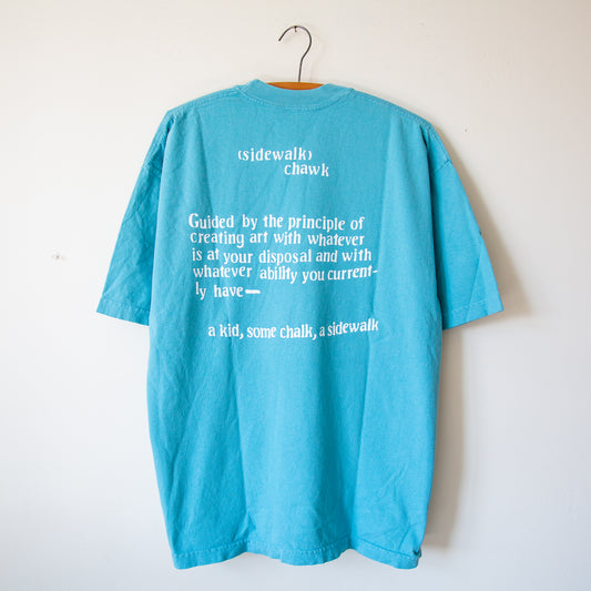 brand signage baby t-shirt, light blue