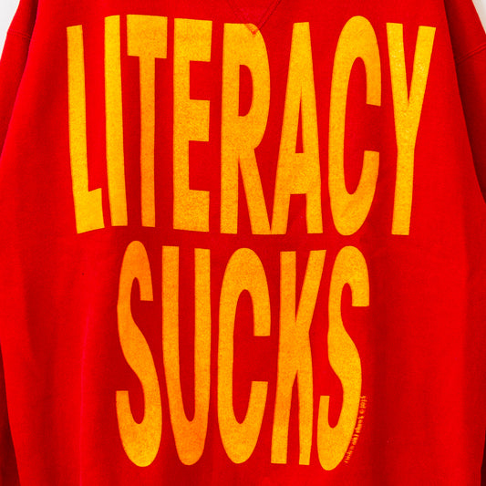 LITERACY SUCKS, sz XL
