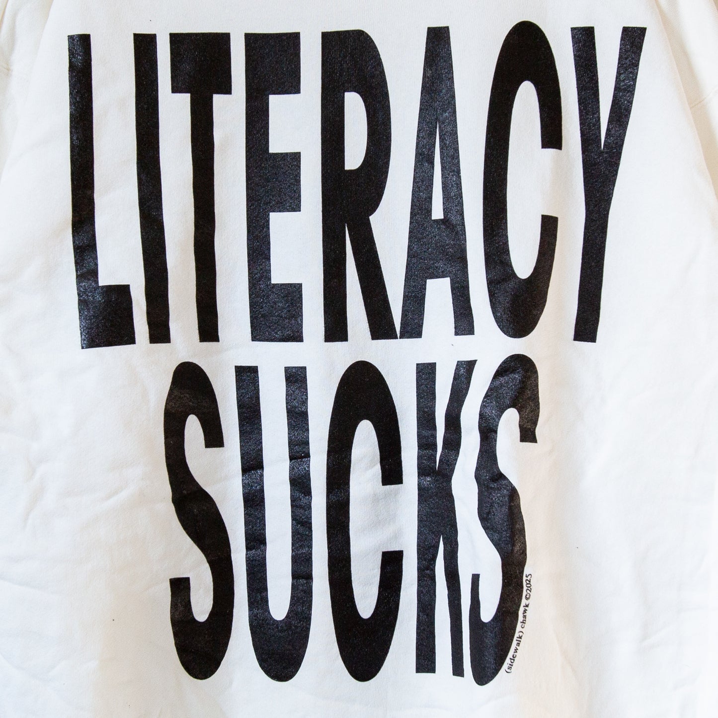 LITERACY SUCKS, sz XL