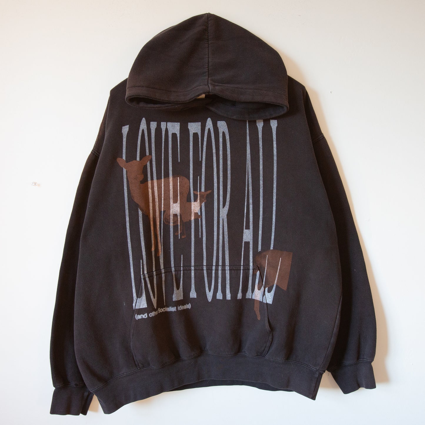 LOVE FOR ALL hoodie, sz XL