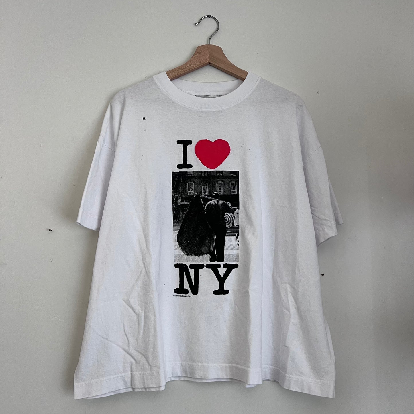 I 🤎 NY boxy t-shirt, sz XL