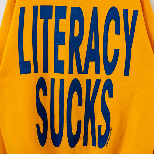 LITERACY SUCKS, sz XL