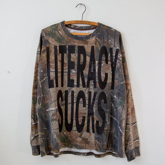 LITERACY SUCKS, sz XL