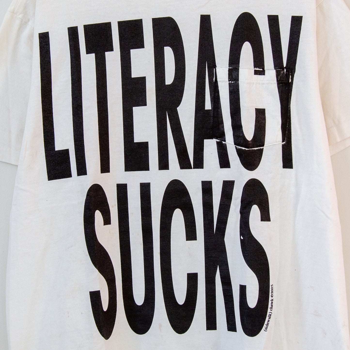 LITERACY SUCKS, sz XL