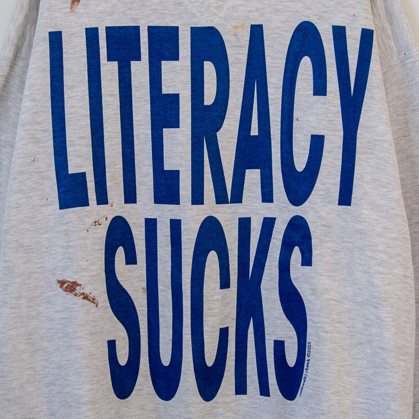 LITERACY SUCKS, sz XL