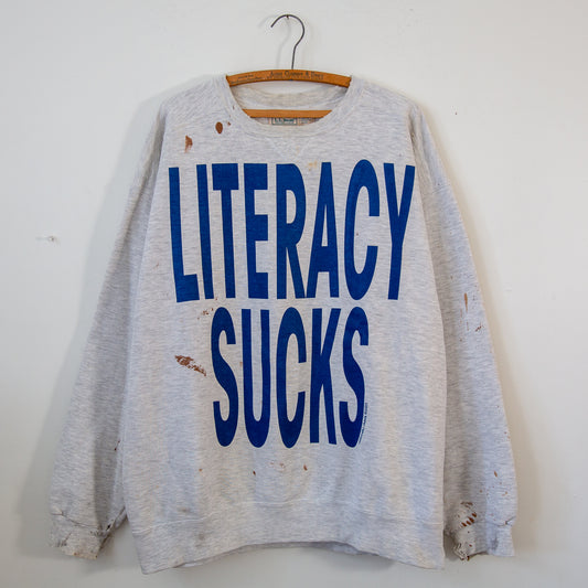 LITERACY SUCKS, sz XL