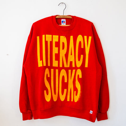 LITERACY SUCKS, sz XL