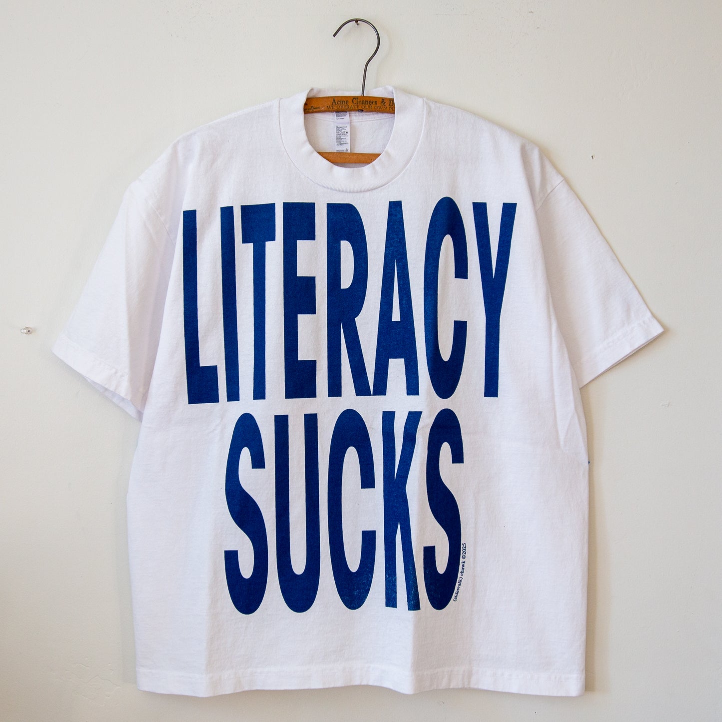LITERACY SUCKS heavyweight t-shirt
