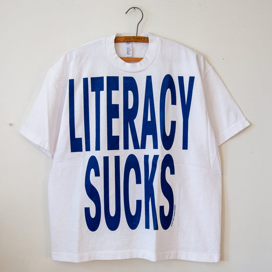 LITERACY SUCKS heavyweight t-shirt