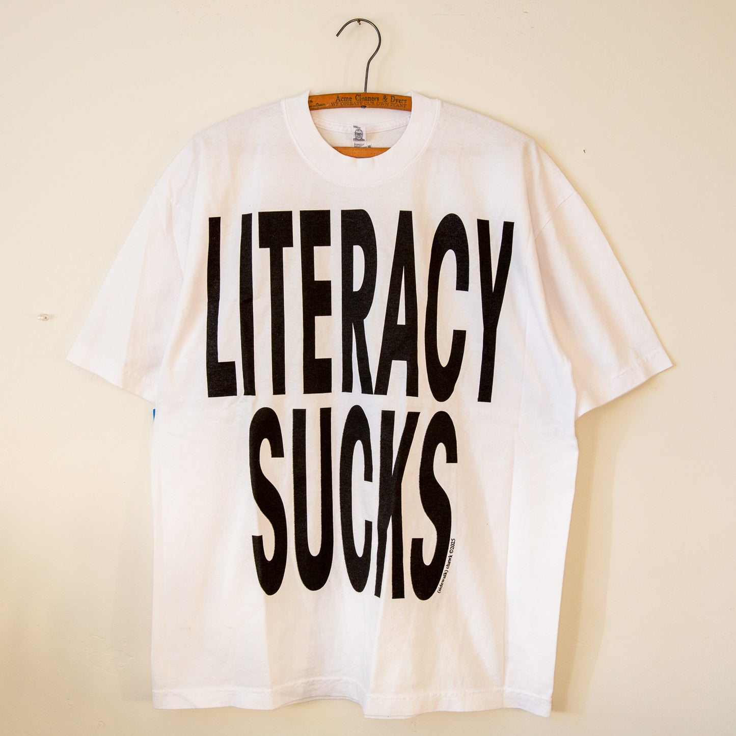 LITERACY SUCKS t-shirt