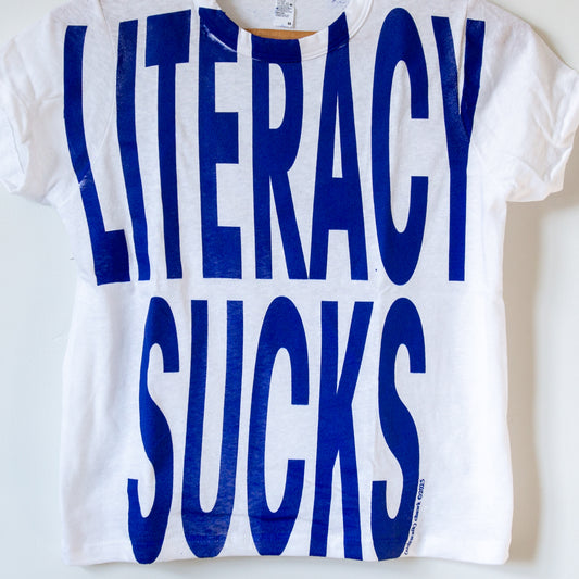 LITERACY SUCKS baby t-shirt