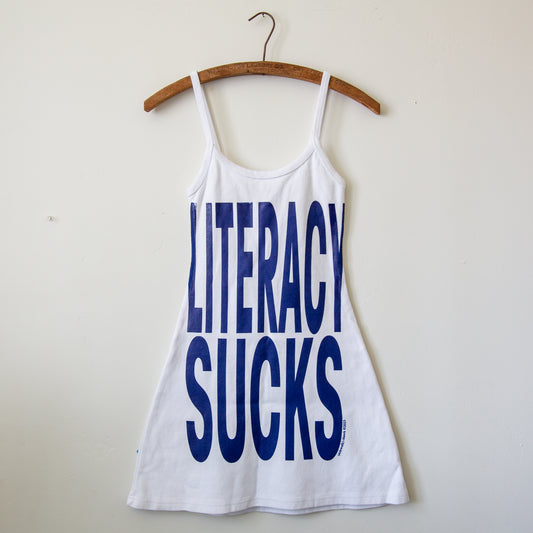 LITERACY SUCKS dress