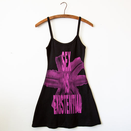 SEX IS EXISTENTIAL dress, purple