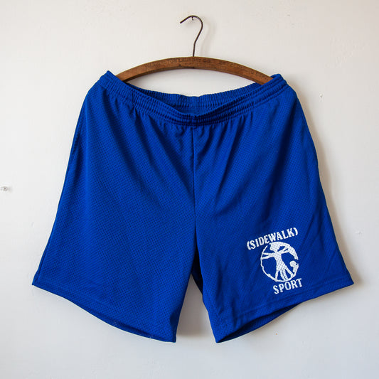 (SIDEWALK) SPORT unisex mesh short, blue