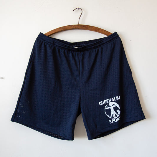 (SIDEWALK) SPORT unisex mesh short, navy