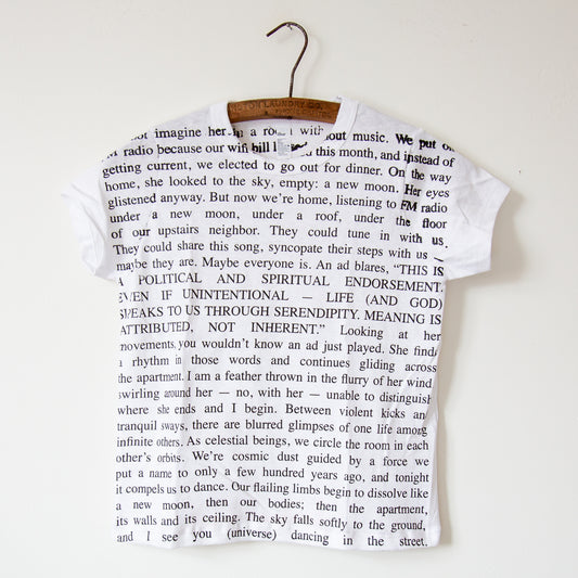 I SEE YOU (UNIVERSE) DANCING IN THE STREET baby t-shirt, white