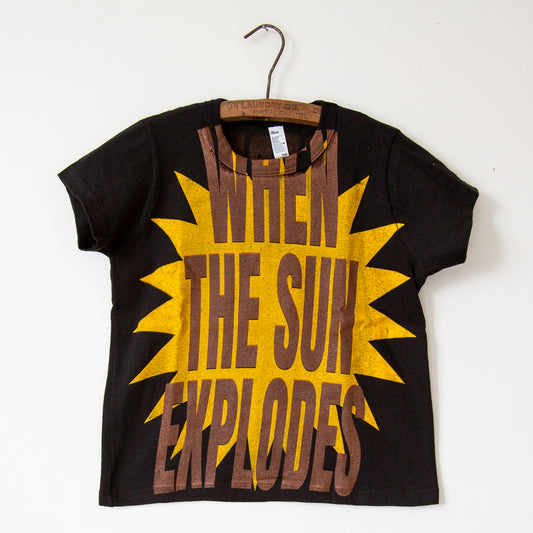 SUN EXPLODES baby t-shirt, black