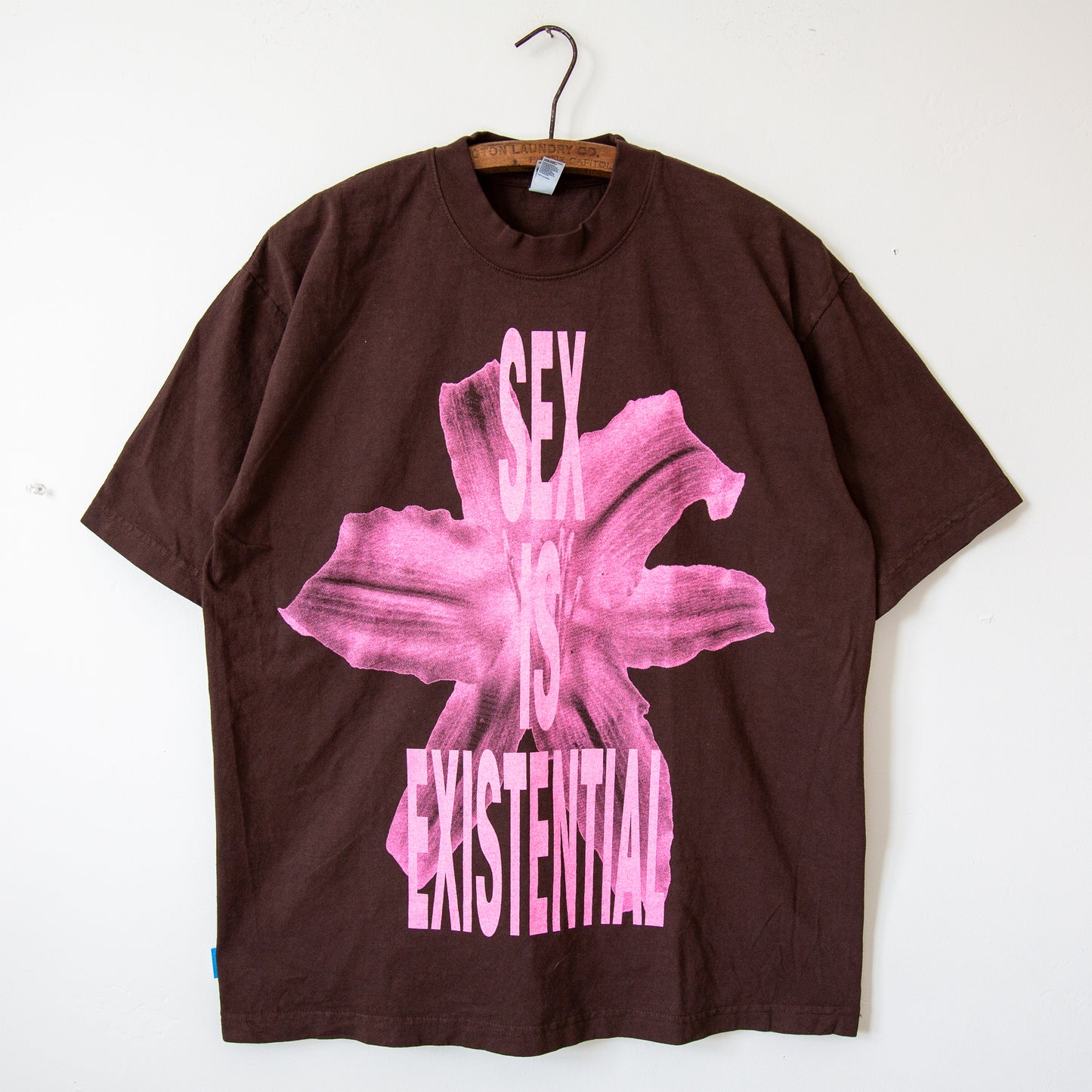 SEX IS EXISTENTIAL t-shirt, brown