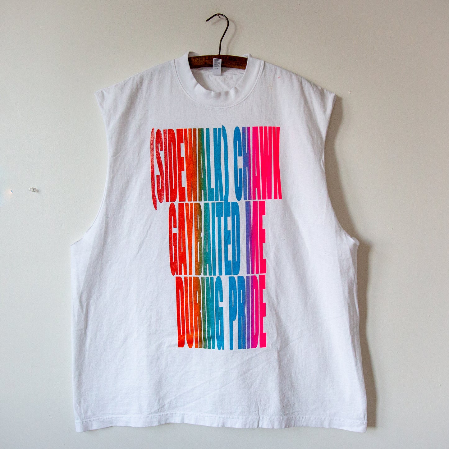 GAYBAIT sleevless t-shirt, made-to-order