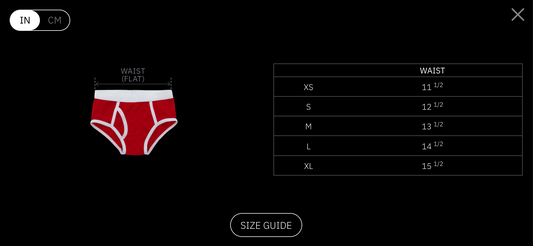"(sidewalk) chawk was here" BRIEFS, red